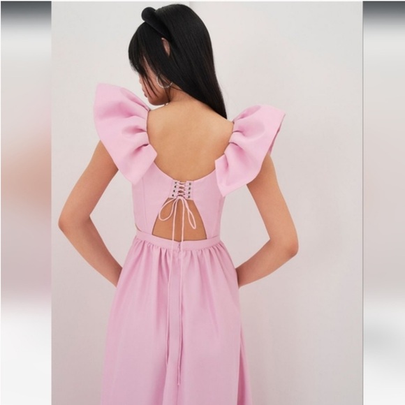 FOR LOVE & LEMONS Pink Pastel Miriam Maxi Dress - Picture 3 of 4